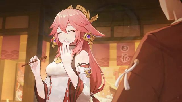 «Пристрастия кицунэ» Яэ Мико - Истории персонажей | Genshin Impact смотреть онлайн