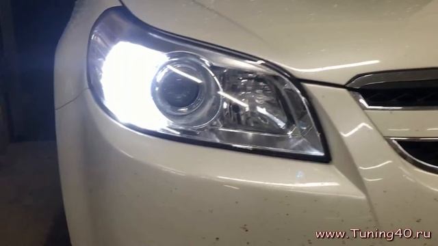Chevrolet Epica, Установка Би ксеноновых линз + DRL Crossfire смотреть онлайн