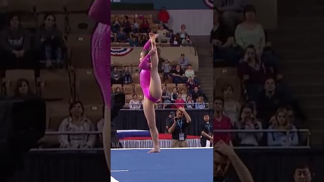 Katelyn Ohashi on balance floor