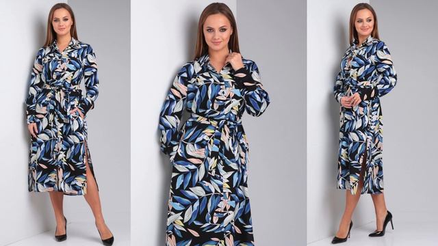 Платье на пуговицах YOUR SIZE 2217  #нарядныеплатья #женскиеплатья #платьяизбеларуси