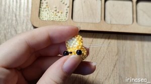 Белка из бисера | Мини амигуруми | Амигуруми из бисера | Туториал  | Beaded squirrel amigurumi
