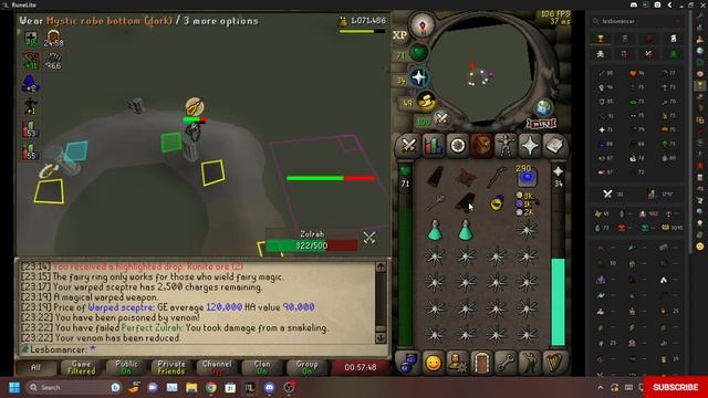 OSRS - Zulrah with Warped Sceptre - Ironman Budget Setup with Cure Me - Raw Clip - No Commentary смотреть онлайн