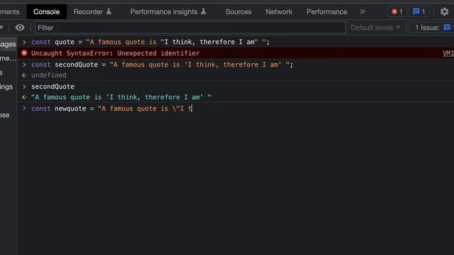 JavaScript String Escape Characters Tutorial