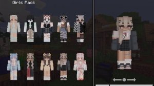 minecraft pocket edition Cute Girls HD skin pack