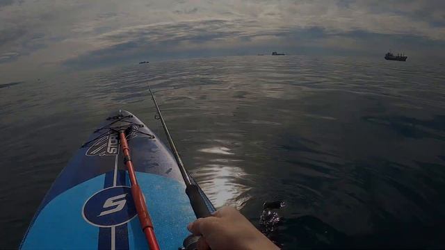 ЛОВЛЯ КРУПНОЙ КАМБАЛЫ НА ДЖИГ. МОРСКАЯ РЫБАЛКА С САПА.