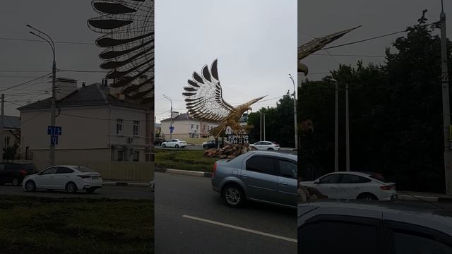 240613 Скульптура орла памятник Каховка Тургеневский мост улица Тургенев Брестская трилистник г Орел