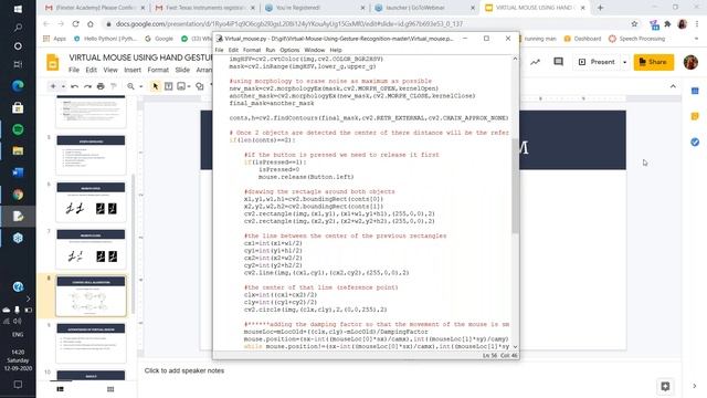 BMS AI Lab - Virtual Mouse with Gesture Recognition Online Webinar смотреть онлайн
