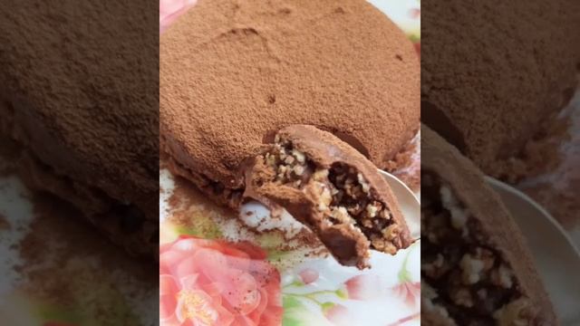 Шоколадно-банановый десерт без выпечки. ПП рецепт! 100% удар по хандре! смотреть онлайн