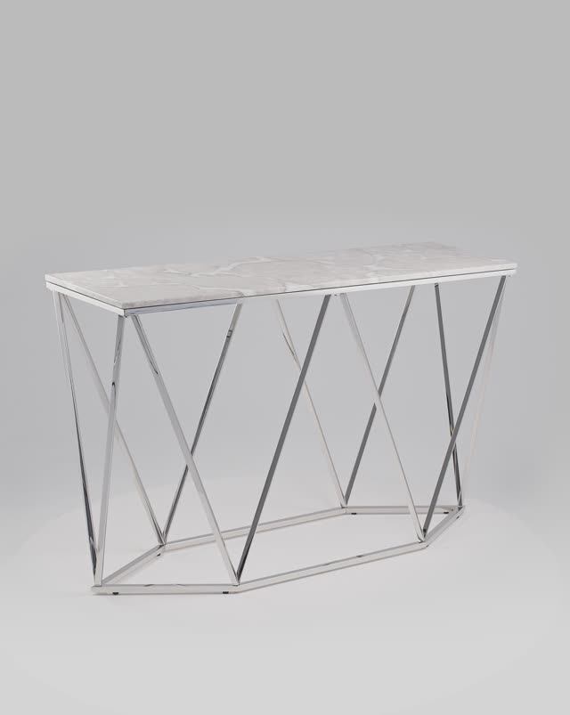 Консоль Авалон 122*41. Изящная консоль с оригинальным каркасом