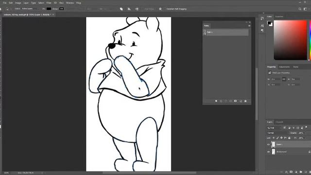 Photoshop Перо (pen tool). Контуры (path) Часть 1 смотреть онлайн