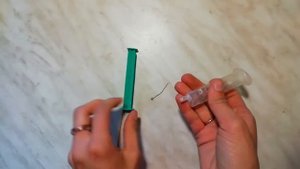 Эпоксидная смола - чистим одноразовый шприц от эпоксидной смолы #БирЮлька