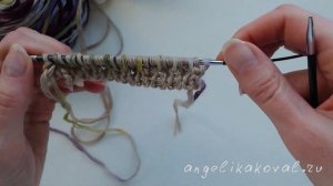 Бриошь Узор спицами | Двухцветный Бриошь | Идеальный узор для шарфа