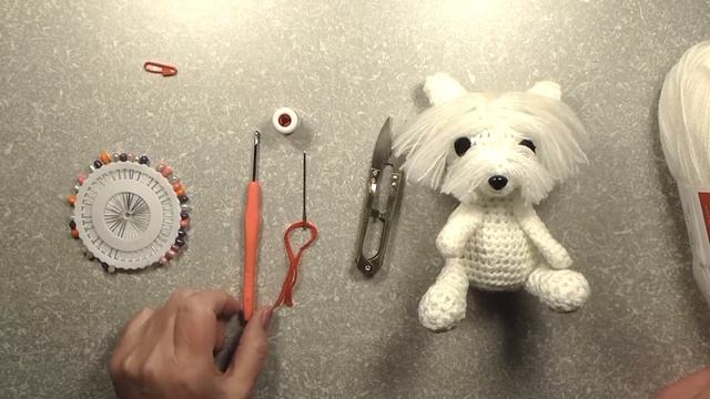Щенок для левшей. Часть 16. Вязание крючком. Амигуруми. Puppy Crocheting. Part 16 left-handed
