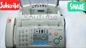 How to use Fax PANASONIC FP 701