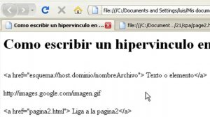 Cómo crear tu propia página web usando HTML : Cómo escribir un enlace en HTML