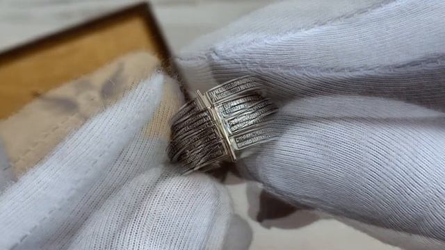 Кольцо серебряное | Серебряное кольцо "Псалом 90"
