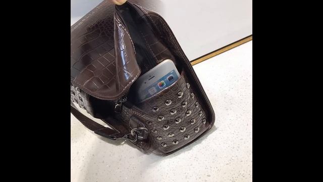 Обзор рюкзака с узором «Крокодила» из высококачественной искусственной кожи. Скидка на товар 47%. смотреть онлайн