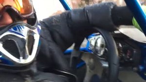 Багги с мотором от мотоцикла, первое испытание!