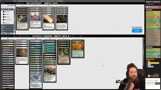 Bant Snake Tribal 🐍 Modern MTG Gameplay 🐍 Much Abrew About Nothing смотреть онлайн