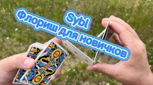 Классный трюк с игральными картами для новичков ( sybl cardistry tutorial )