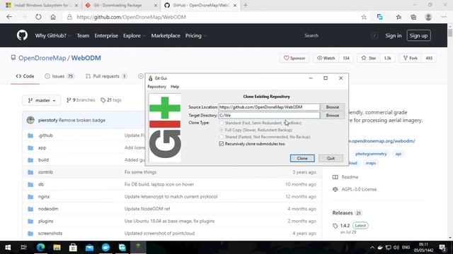 Instal WebODM pada Windows 10 Pro dengan backend Docker WSL 2 смотреть онлайн