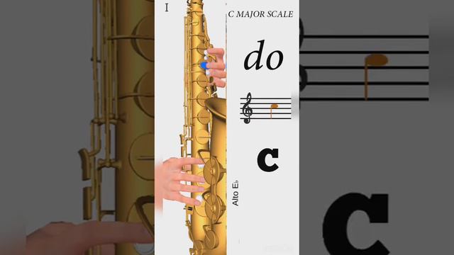 C MAJOR SCALE ON SAXOPHONE