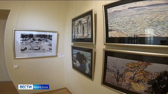 В Петрозаводске открылась выставка карельского акварелиста Александра Харитонова