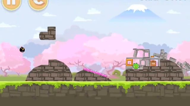 Angry Birds Seasons 1-15 - 3 Stars - Cherry Blossom - Walkthrough смотреть онлайн