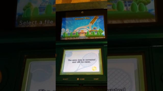 Mario Tennis Open 3DS Problem with save data