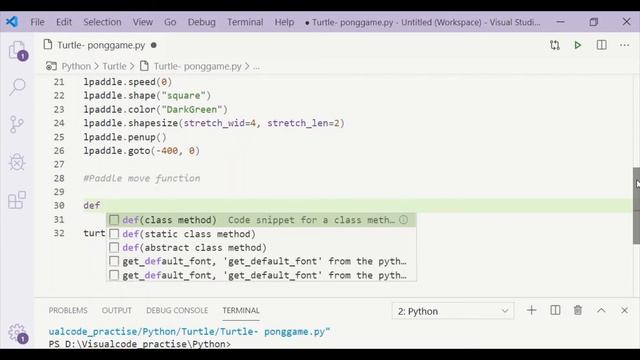 Pong game development in Python - Part (1/3) | #SkillUpwithGenie #LearnPython #PythonGame