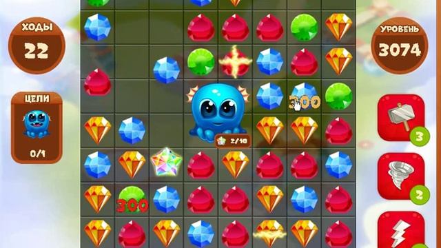 Сокровища пиратов3074 уровень прохождение - Pirate treasures level3074 walkthrough смотреть онлайн