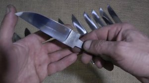 Клинки для ножей D2 х12мф сталь с вогнутыми спусками  Сатин