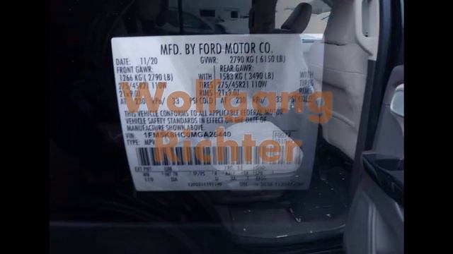 1FM5K8HC0MGA25440 FORD EXPLORER PLATINUM 2021 смотреть онлайн