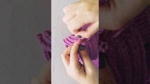 2 способа как легко и красиво сшить вязаную повязку.