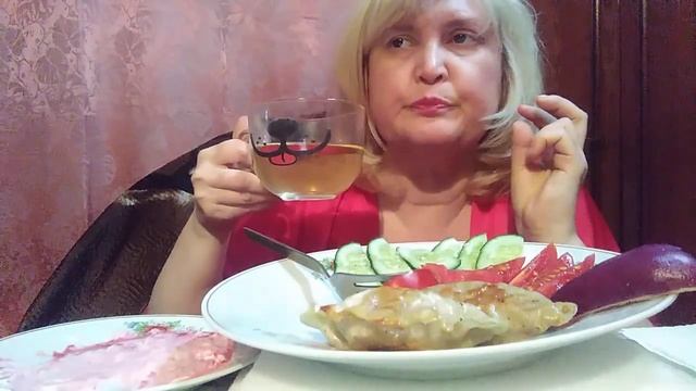 МУКБАНГ / MUKBANG / КОРОЛЕВСКИЕ ДАМПЛИНГИ С КРЕВЕТКОЙ И ОВОЩИ.
