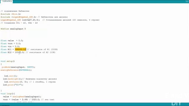 Многоканальный Вольтамперметр на Arduino своими руками. Часть 1: Вольтметр