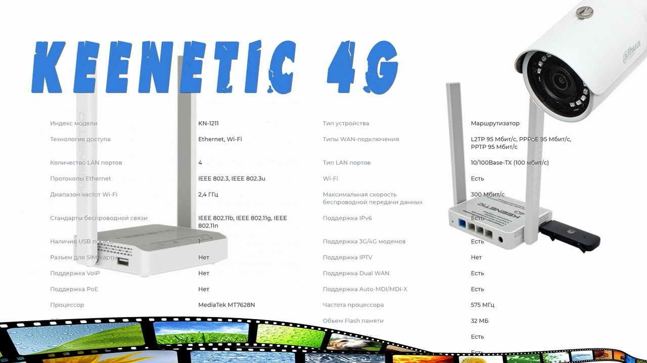 Keenetic 4G для систем видеонаблюдения