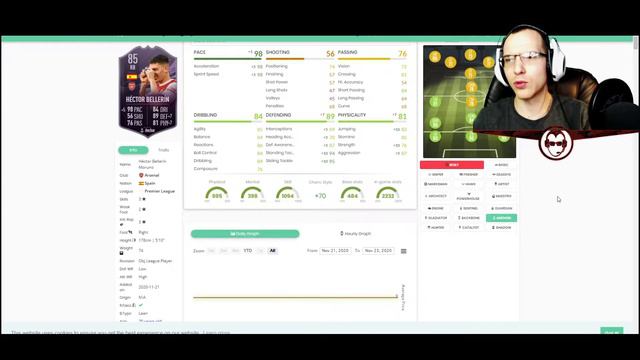 ОБЗОР HECTOR BELLERIN 85 | ЛУЧШИЙ ПЗ АПЛ? смотреть онлайн