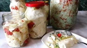 2 рецепта засолки капусты в банках на зиму_ простой рецепт, а капуста обалденно вкусная.