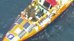 Пилоты морской авиации Чили сняли на видео Федора Конюхова, который в одиночку совершает кругосве...