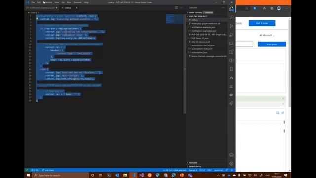 Getting started on using Microsoft Graph subscriptions with Azure Functions смотреть онлайн