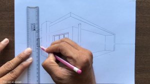 How to Draw a House in 2-Point Perspective