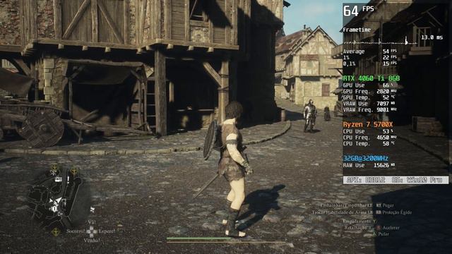 Dragon's Dogma 2 - Análise de PERFORMANCE | 1080p | High / Low | RTX 4060 Ti, R7 5700X, 32gb RAM смотреть онлайн