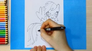 Как нарисовать Пони! Радуга Дэш! Пегас | How to Draw My Little Pony | Rainbow Dash | pegasus