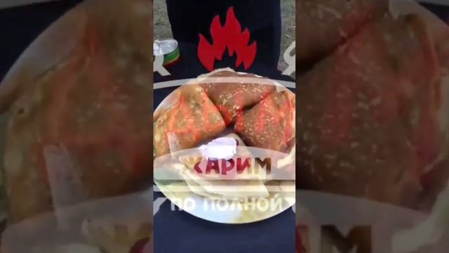 блины со сметаной и ягодами #рецепт #кулинарныйблог #какприготовить