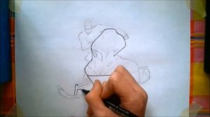 Speed Art #4 (Эскиз/набросок снегохода; sketch snowmobile) Часть 1