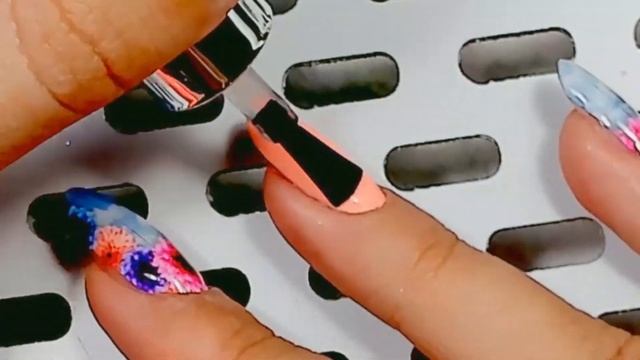 Дизайн ногтей Цветы Термопленкой МК Ирины Набок Grand Nail