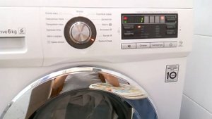 окончание стирки  на стиральной машины LG F1096ND3