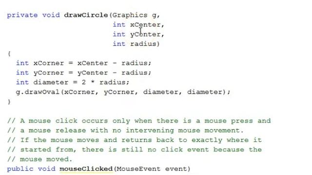 Java GUI Mouse Events смотреть онлайн