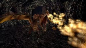 Главный герой впервые встречает Дракона в Gothic II. "Вонючее дерьмо!"